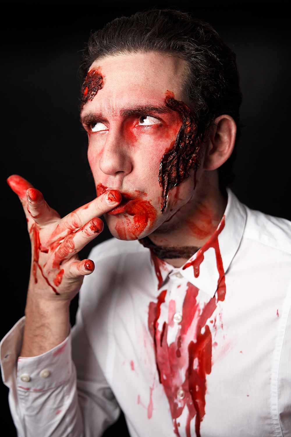 Bloody Zombie  #halloweenmakeupformen #menshalloweenmakeup