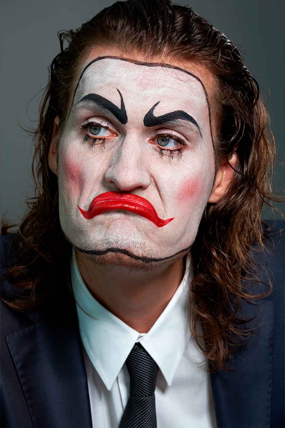 Sad Clown #halloweenmakeupformen #menshalloweenmakeup