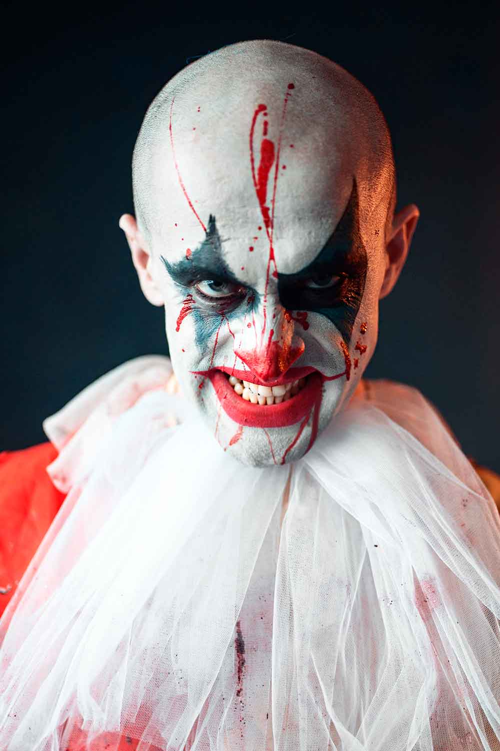 Scary Clown Halloween Makeup #halloweenmakeupformen #menshalloweenmakeup