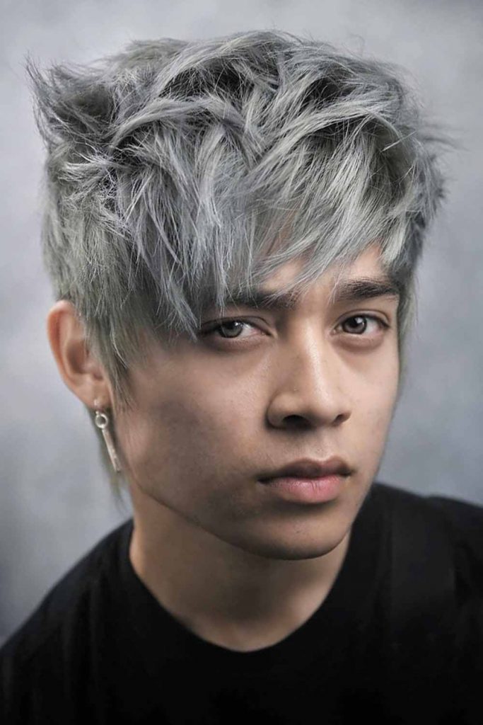 Silver KPop Hairstyles Male #twoblockhaircut #twoblock #asianhaircut #asianhairstyles #kpophaircut