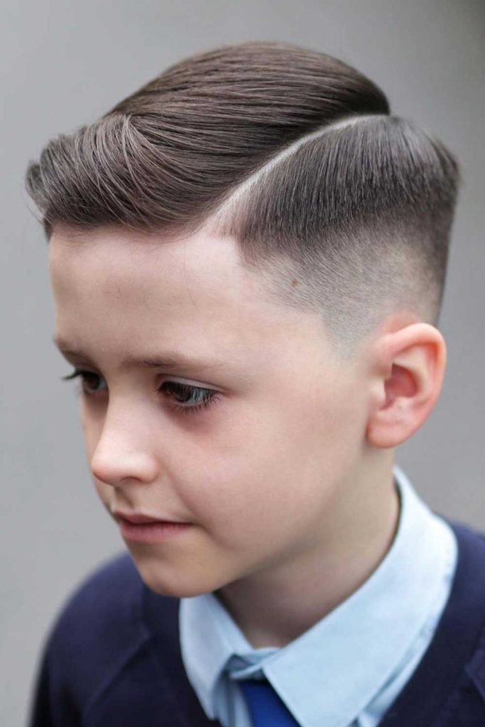 Boys Comb Over Haircut #comboverfade #combover #fade
