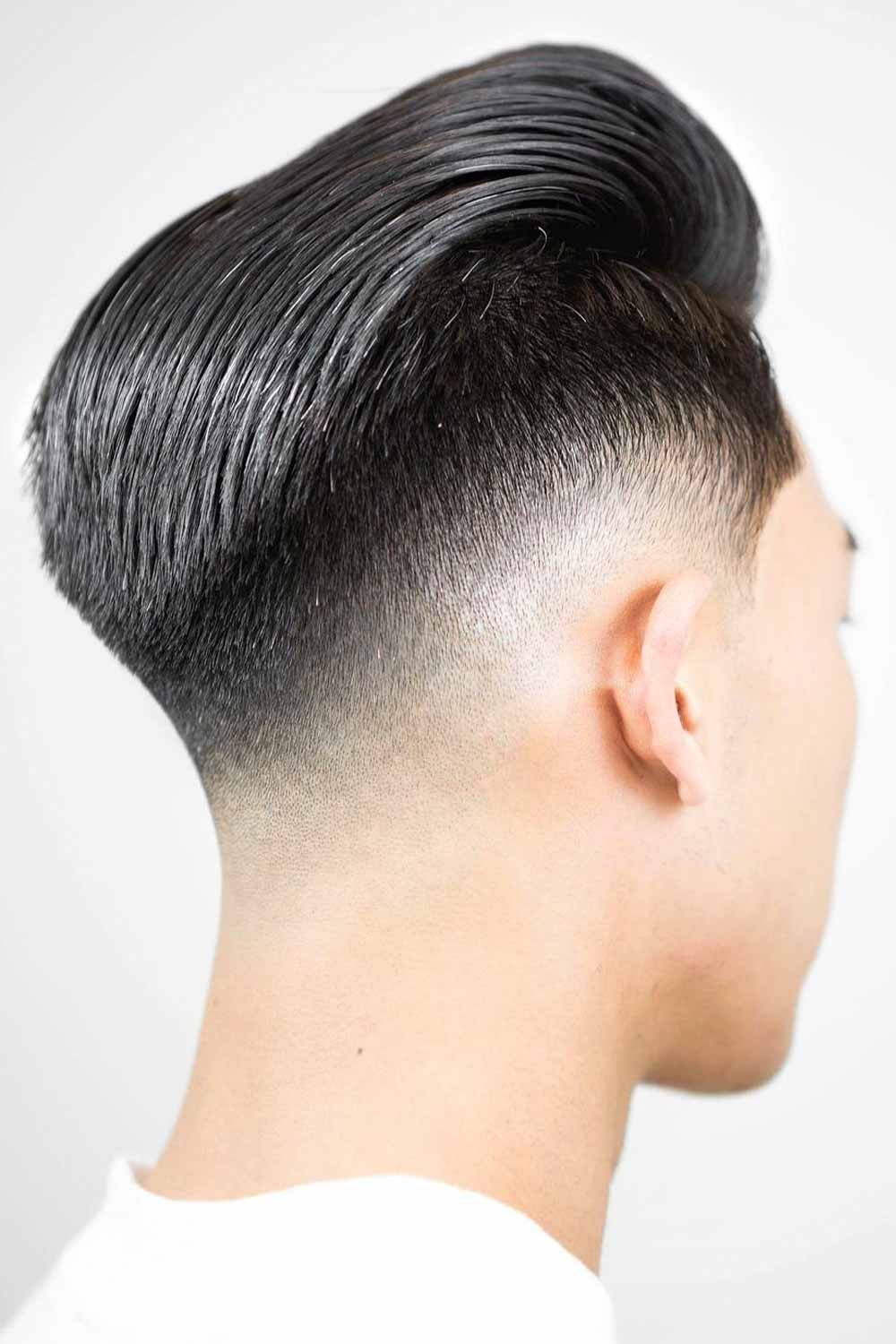 Slick Back Mens Comb Over Haircut #comboverfade #combover #fade