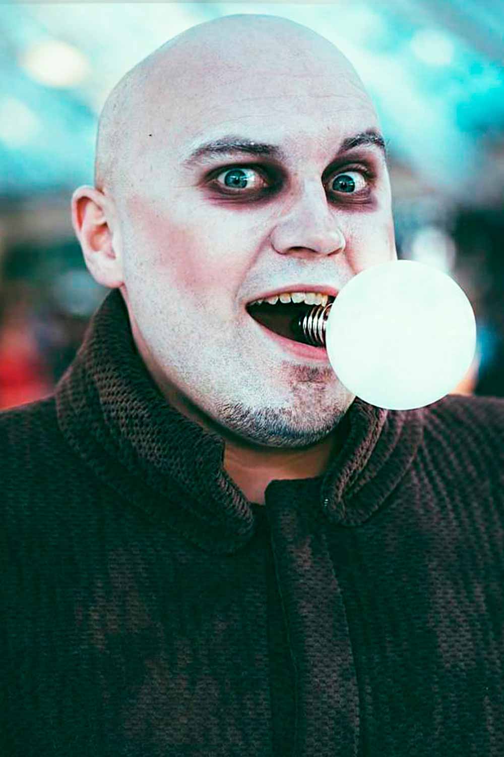 Uncle Fester Addams Family #halloweenmakeup #halloweenmakeupmen #mensfacepaint #menshalloweenmakeup #halloweenmakeupformen