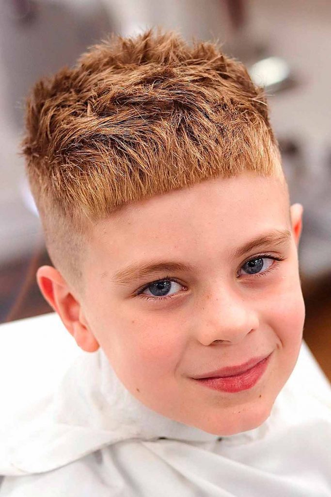 Classic Crop With Fade And Fringe #boyshaircuts #haircutsforboys #boyshairstyles