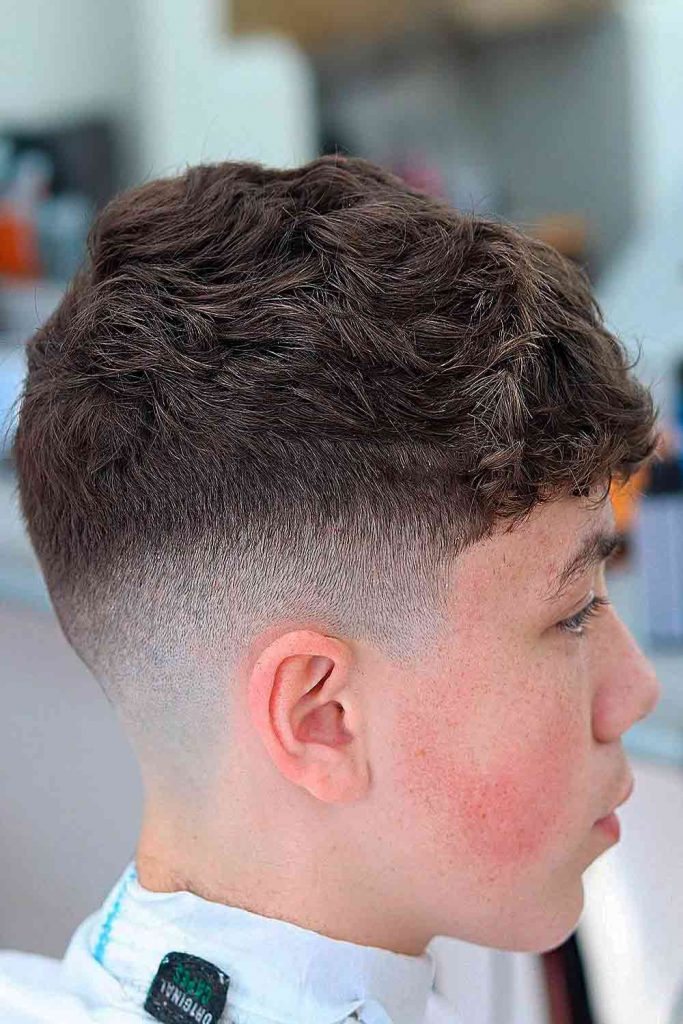 Wavy Taper Fade Boys Haircuts #boyshaircuts #haircutsforboys #boyshairstyles