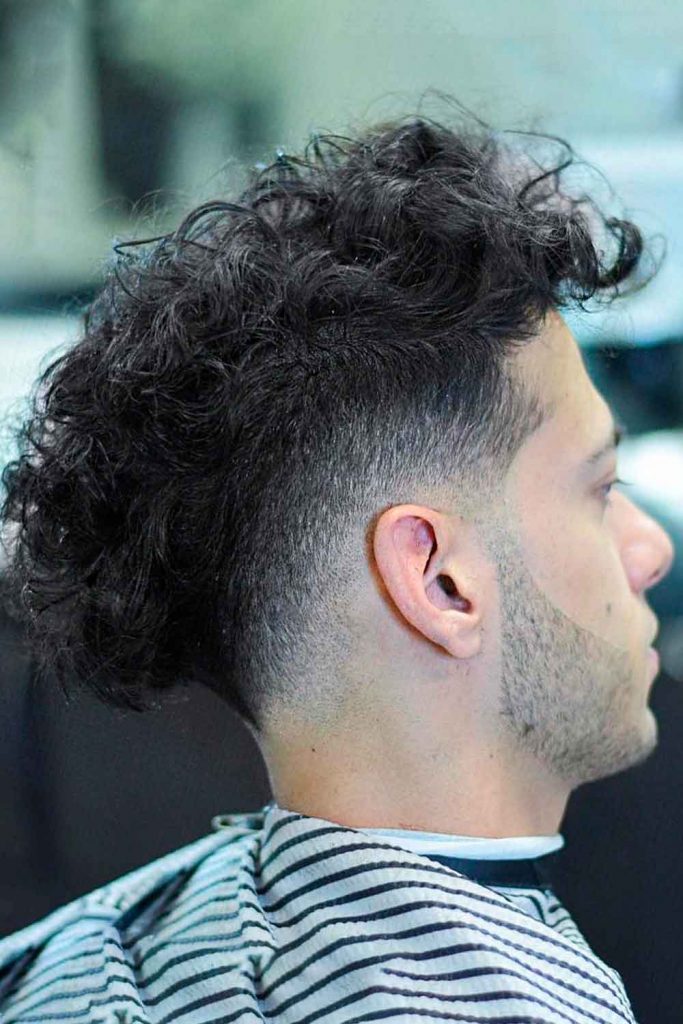 Curly Mohawk Haircut #mensmediumhaircuts