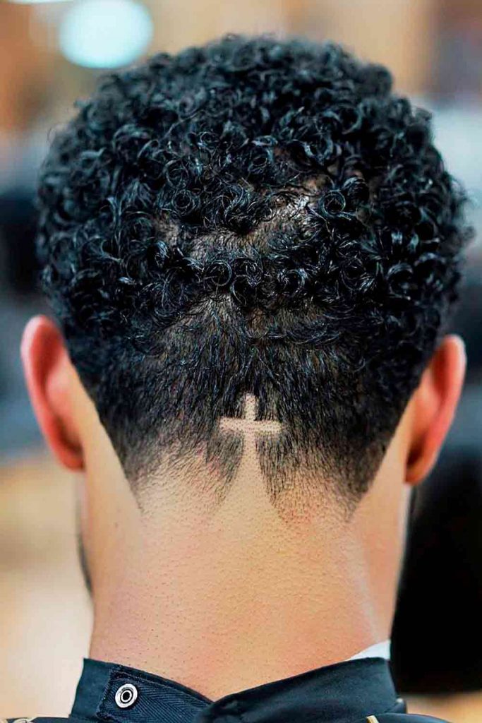 Cross on Back #haircutdesigns #haircutdesign #hairdesign #undercutdesign