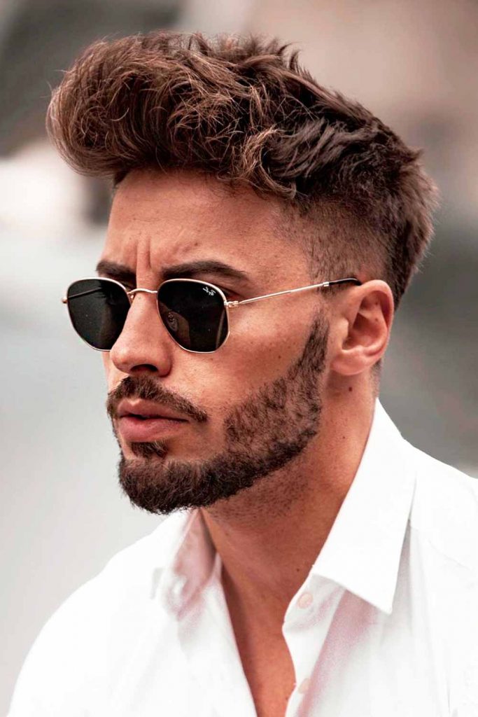 Brushed Up Short Sides Long Top Hairstyles #shortsideslongtop #shortsideslongtophaircut #longtopshortsides