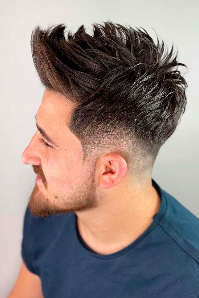 Faux Hawk Haircut Short On Sides Long On Top #shortsideslongtop #shortsideslongtophaircut #longtopshortsides