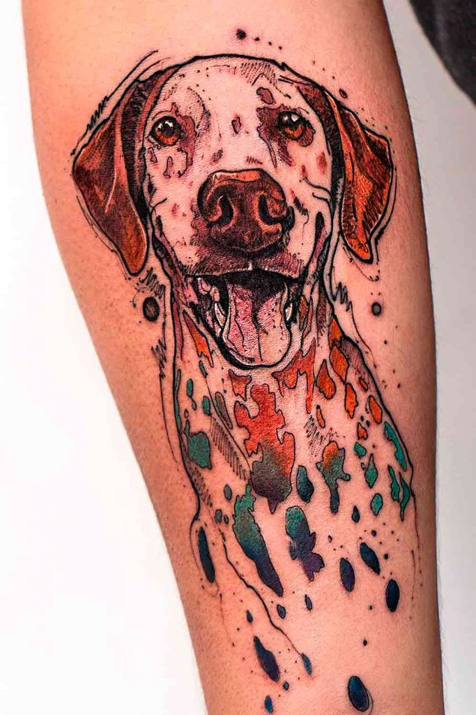 Dog Tattoo #tattoosformen #menstattoos