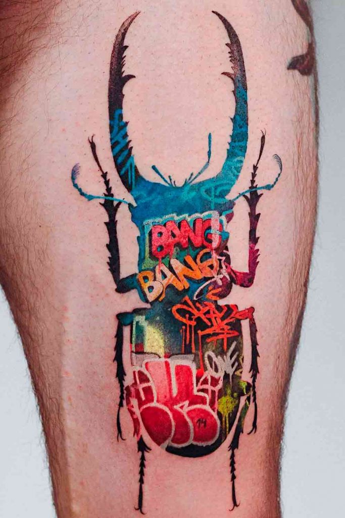 Bug Tattoo For Men #tattoosformen #menstattoos