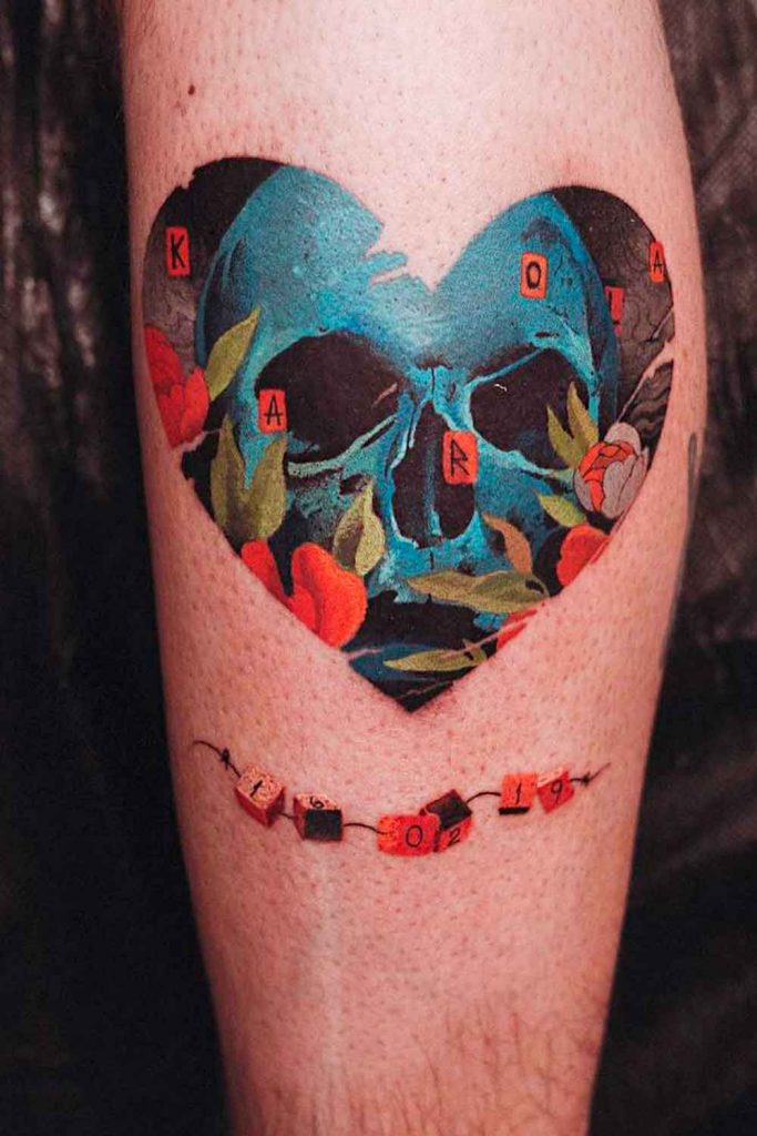 Heart Tattoo #tattoosformen #menstattoos