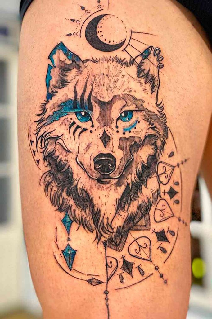 Wolf Tattoo #tattoosformen #menstattoos