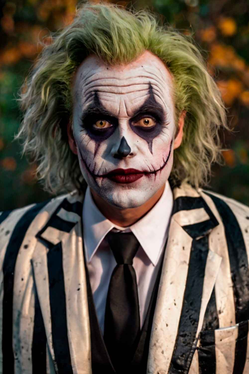 Beetlejuice #halloweenmakeup #halloweenmakeupmen #mensfacepain #menshalloweenmakeup