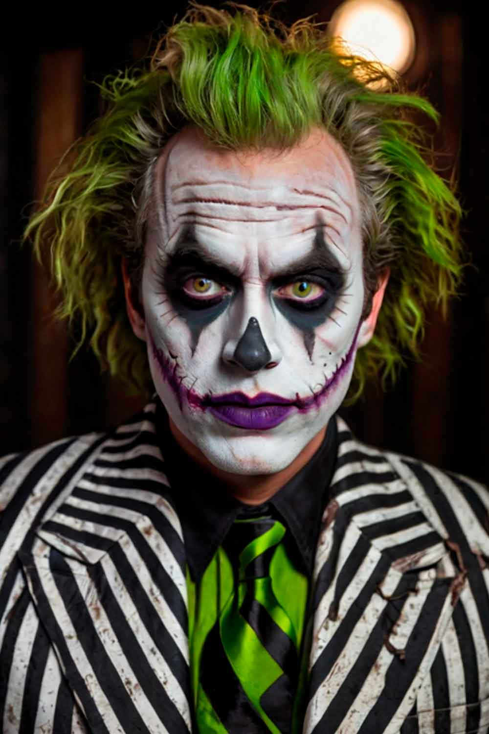 Beetlejuice #halloweenmakeup #halloweenmakeupmen #mensfacepain #menshalloweenmakeup