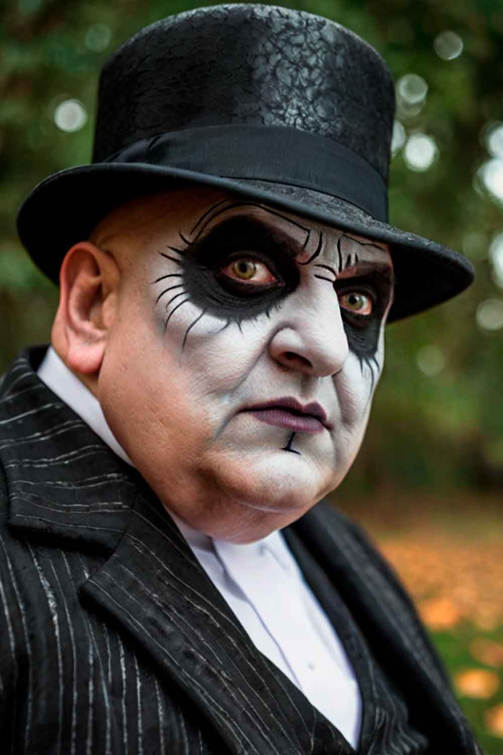 Uncle Fester Addams Family #halloweenmakeup #halloweenmakeupmen #mensfacepain #menshalloweenmakeup