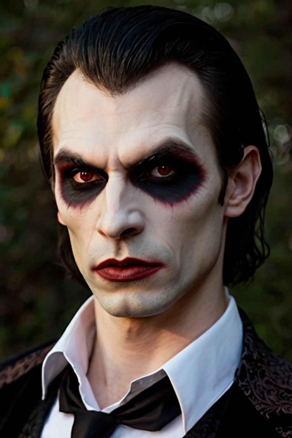 Vampire Face Paint #halloweenmakeup #halloweenmakeupmen #mensfacepain #menshalloweenmakeup