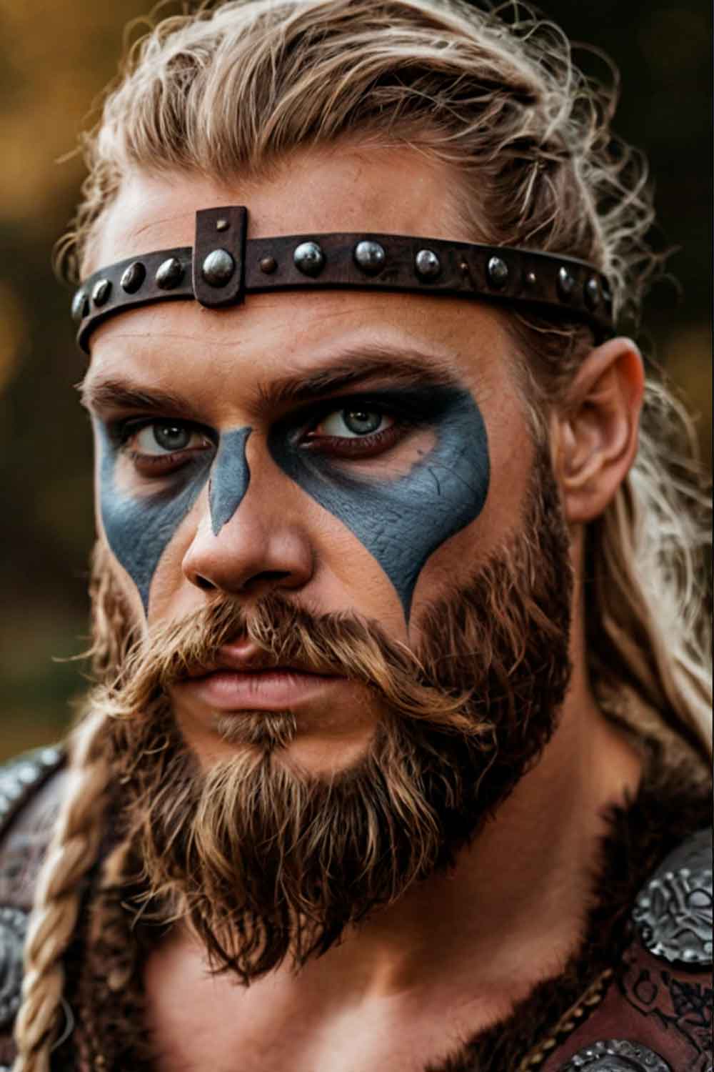 Viking #halloweenmakeup #halloweenmakeupmen #mensfacepain #menshalloweenmakeup