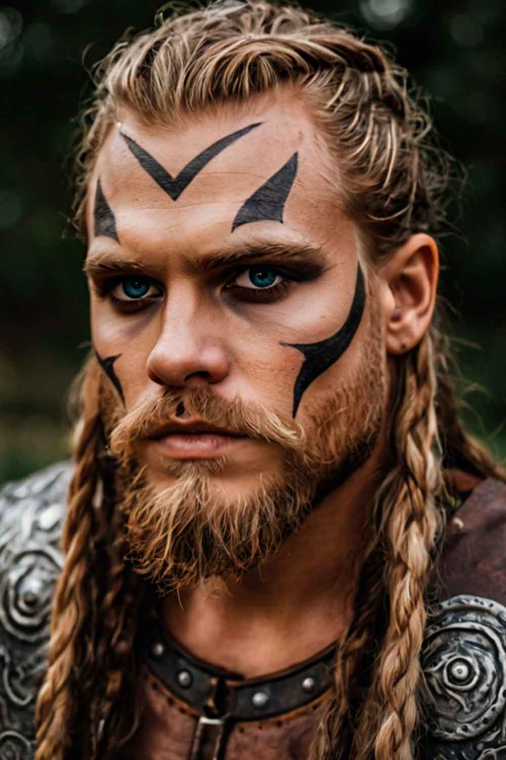 Viking #halloweenmakeup #halloweenmakeupmen #mensfacepain #menshalloweenmakeup