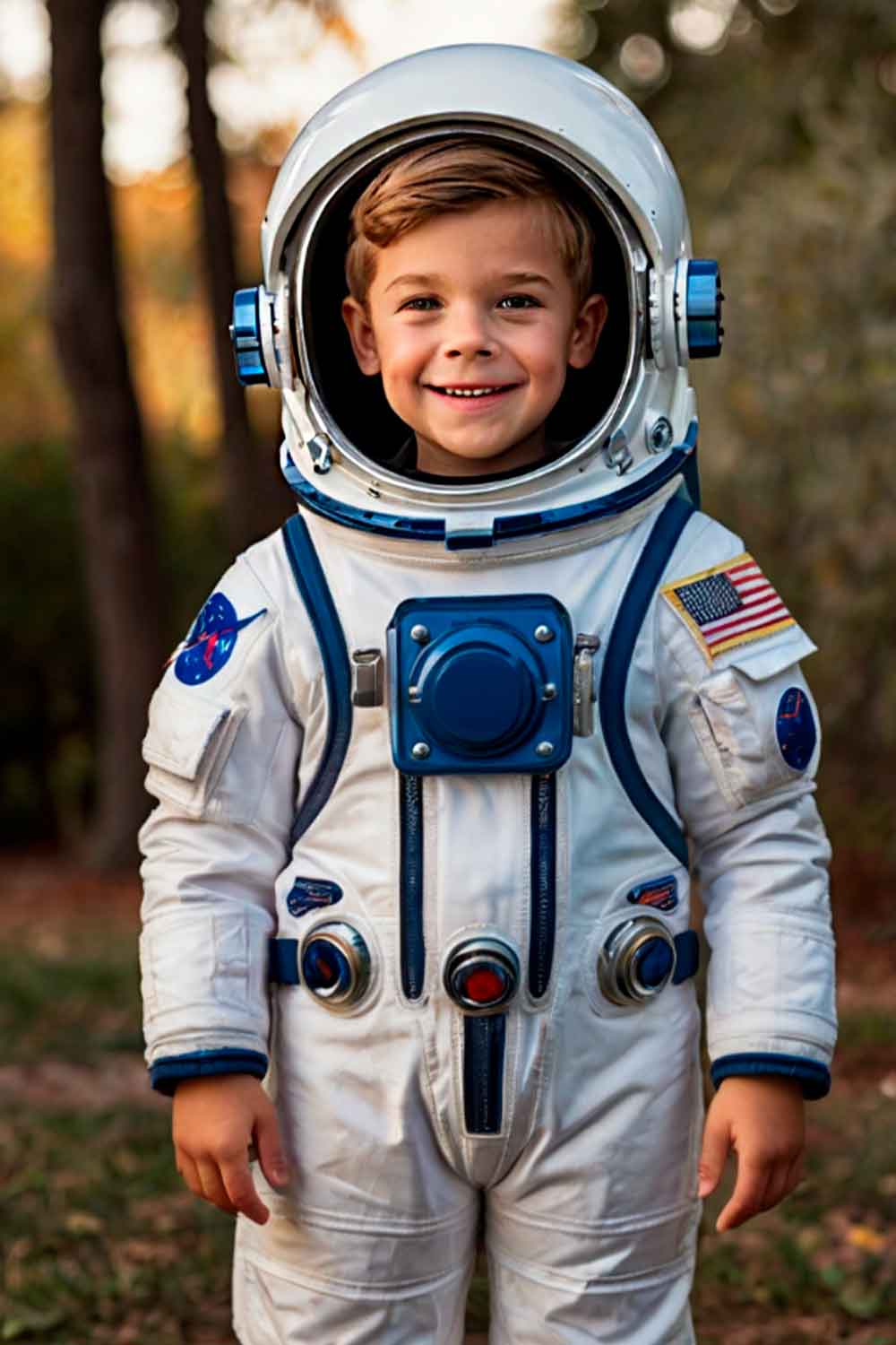 Astronaut Homemade Kids Halloween Costumes #boyshalloweencostumeideas #halloweencostumeideasforboys #boyshalloweencostumes