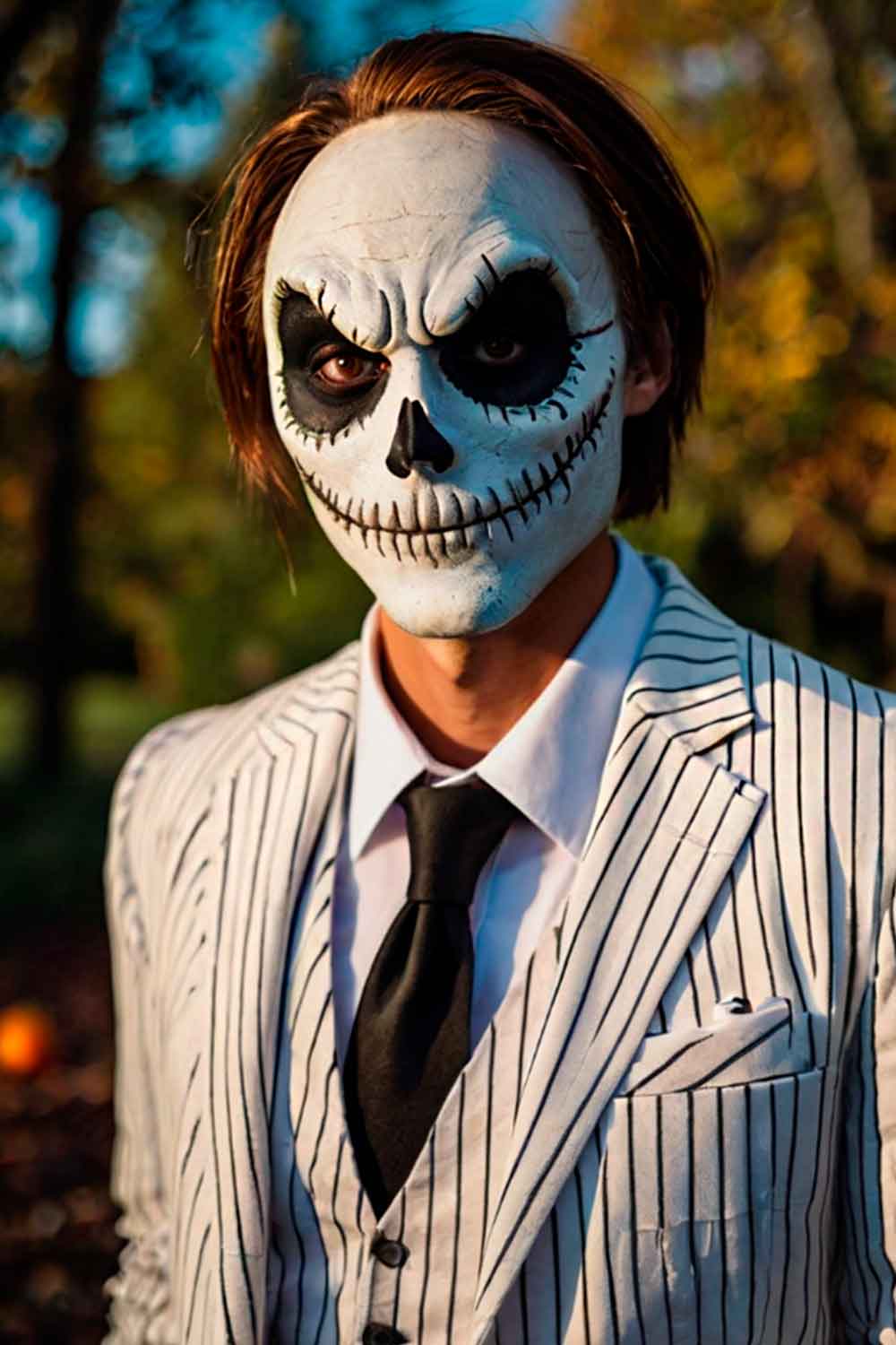 Jack Skellington Halloween Costume Ideas #halloweencostumemen #menshalloweencostumes #halloweencostumeideas