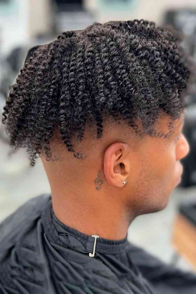 Curly Mens Hair Twist #twist #twistedhair #twisthairstylesmen #twistedhairmen