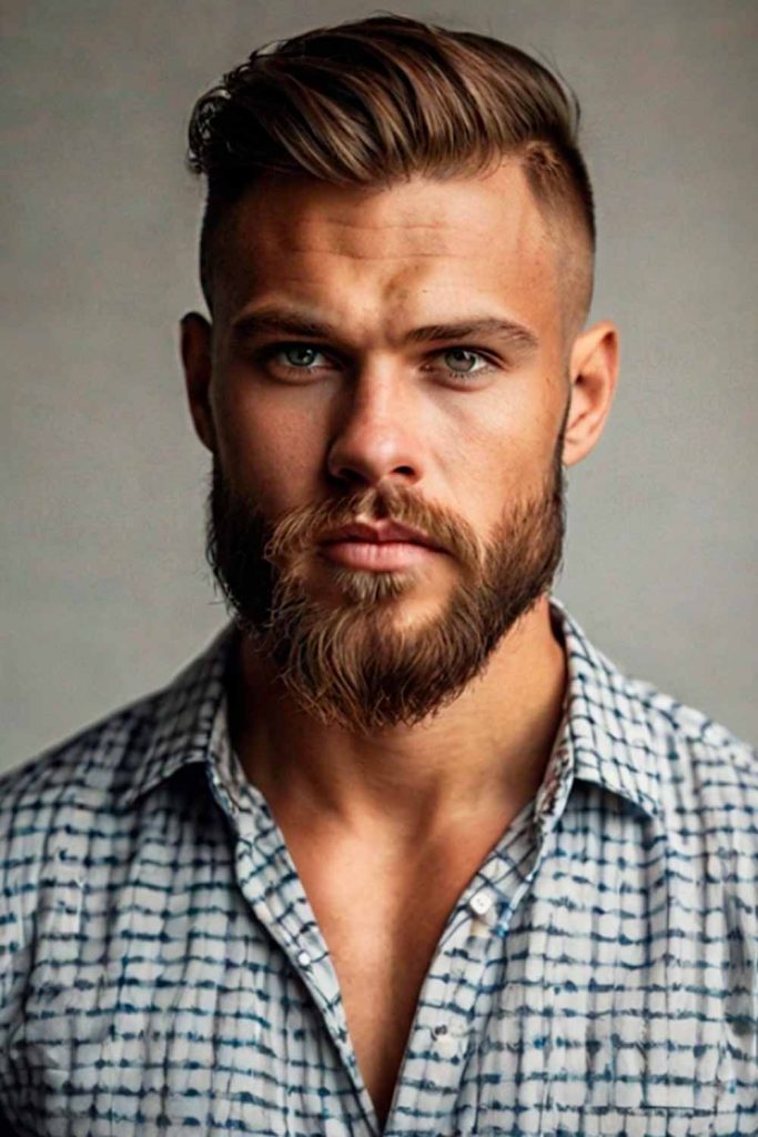 Brushed Back Short Hair #vikinghairstyles #vikinghaircut