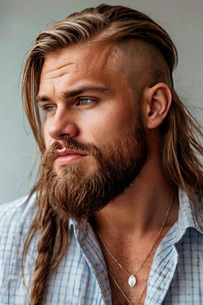 Undercut With Long Bangs #vikinghairstyles #vikinghaircut