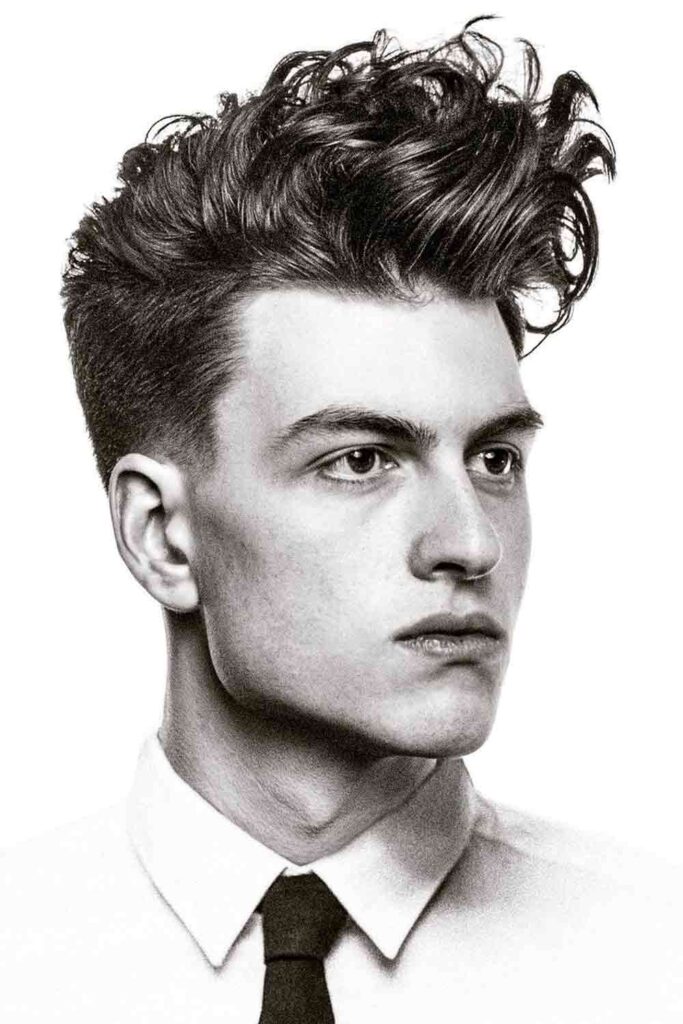 Curly Hair Quiff #quiff #quiffhairstyle