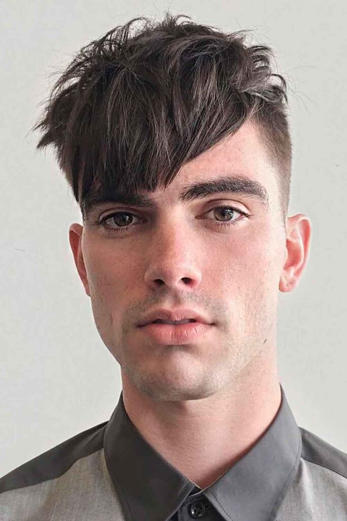 Undercut Long Bang Short Haircuts For Men #shorthaircutsformen #shorthairmen #mensshorthaircuts