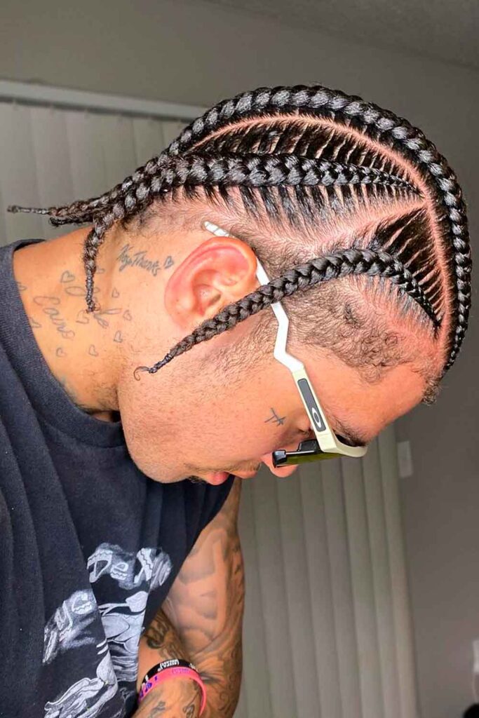 Short Pop Smoke Braids Men #popsmokebraidsmen #mensbraids #braidsformen