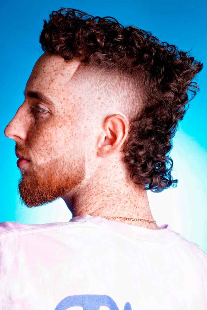 Curly Mullet Hairstyle #mullet #mullethaircut #modernmullet